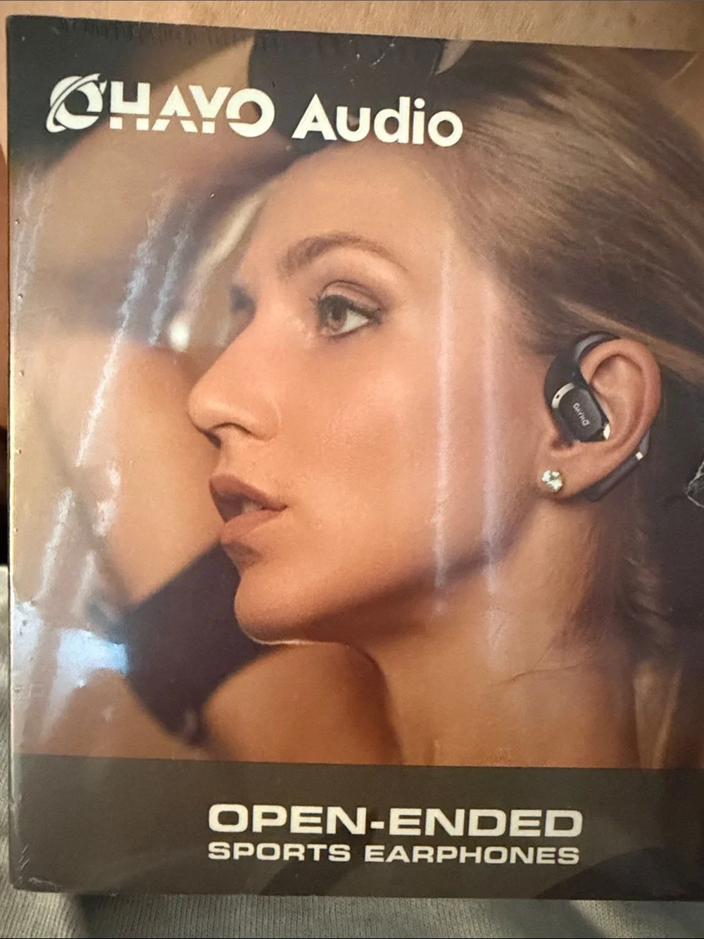 OVO Black Over-Ear Wireless Sport Headset with Charging Case NIB